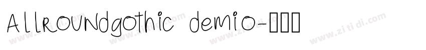 ALLroundgothic demio字体转换